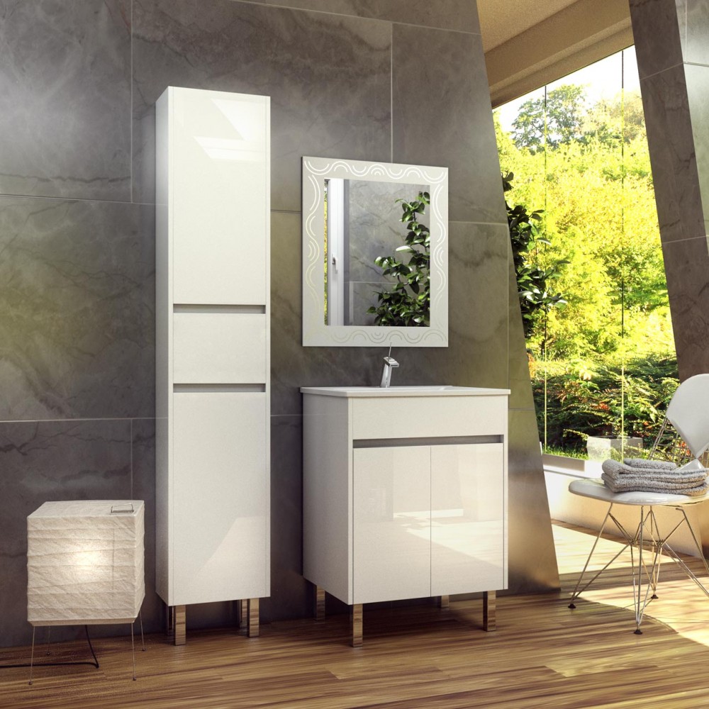 MUEBLE AUXILIAR 60CM WENGUE - BAÑO